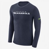 Nike LS Marled Wordmark T-Shirt XXL Seahawks