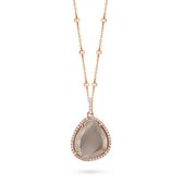 Velini jewels -P6302BRG -Hanger+Ketting -925 Zilver rosé -Gekleurde Cubic Zirkonia