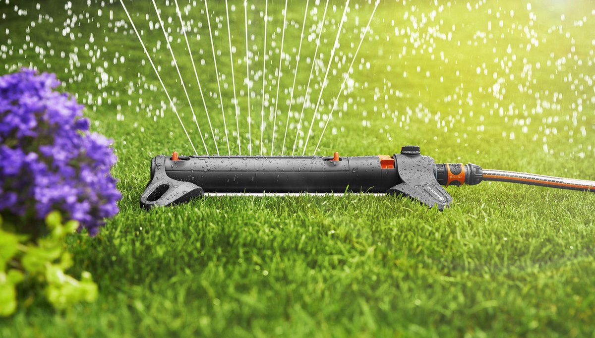 Gardena Arroseur oscillant AquaZoom S - Arroseur de jardin - 9 à 150 m²