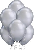 Party Colors Chrome Ballonnen Zilver 10 stuks
