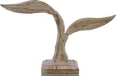 Dielay - Sieradenhouder - Display voor Oorbellen - 8 Paar - Hout - Hoogte 19 cm - Wit