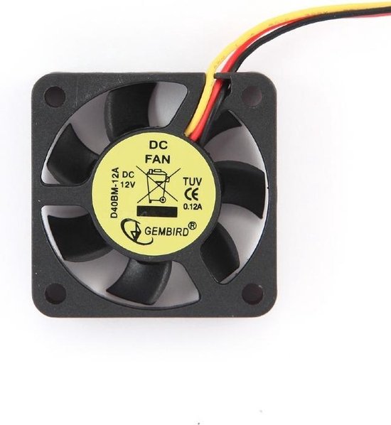 40x40x10mm kogellager DC fan, 12 V, 70 mm kabel | bol.com
