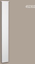 Pilaster schacht Profhome 452302 Gevelelement Pilaster Wandpijler Exterieur lijstwerk Corinthische stijl wit