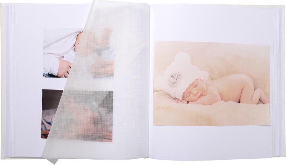 Grand album photos livre ZEN 60 Pages blanches pour 300 photos 29x32cm  Ivoire