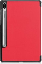 Just in Case Samsung Galaxy Tab S6 Smart Tri-Fold Case (Rood)