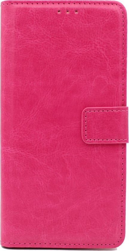 HB Hoesje Geschikt voor Samsung Galaxy Note 9 - Portemonnee Book Case - Kaarthouder & Magneetlipje - Roze