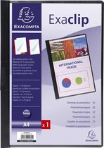 25x Presentatiemap Exaclip - A4, Zwart