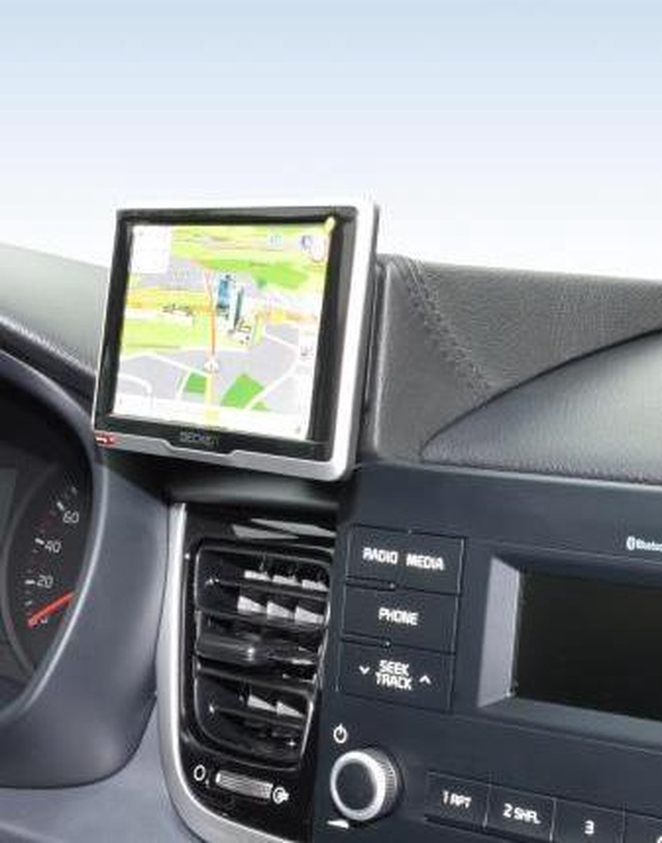 Kuda houder geschikt voor Kia Rio (TypeYB) zonder Navi 2017-2019 Kleur: Zwart
