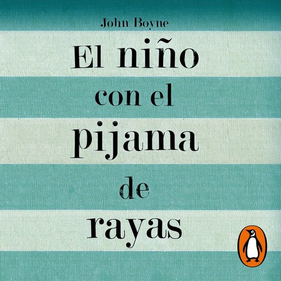 Livre "El niño con el pijama de rayas" de John Boyne sur fond rayé.