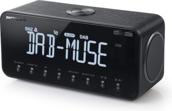 Ongeschikt cliënt fluiten Muse M-196DBT DAB+ - Digitale wekkerradio met DAB+/FM-radio en bluetooth |  bol.com