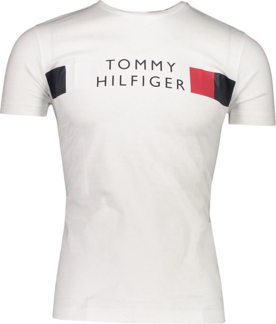 Tommy Hilfiger T-shirt Wit - Maat S - Heren - Lente/Zomer Collectie -  Katoen | bol.com