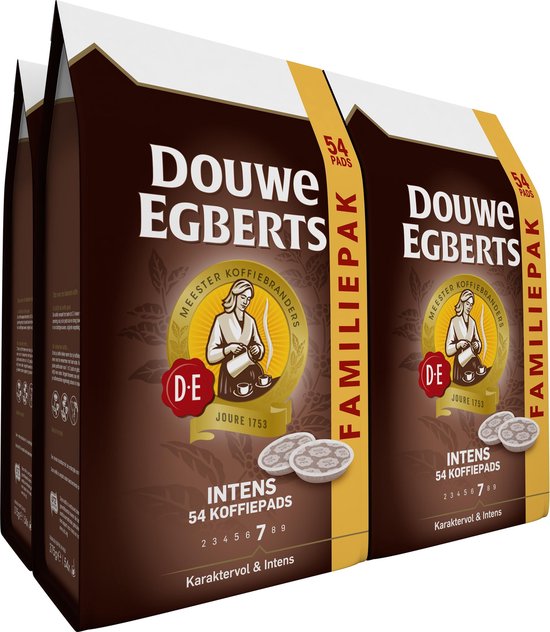 Douwe Egberts Intens Koffiepads - 4 x 54 pads