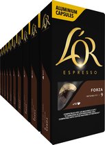 L'OR Espresso Forza Koffiecups - Intensiteit 9/12 - 10 x 10 capsules