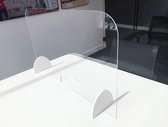 transparant hoestscherm uit plexi acrylaat