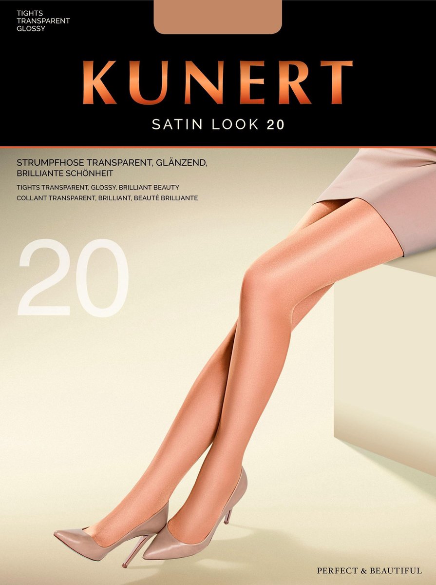 Kunert Satin Look 20 (333000)  Kleur: anthrazit  Maat: 36-38