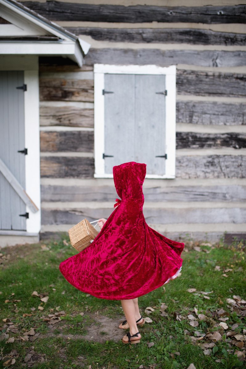Great pretenders verkleedcape roodkapje velvet - 3-4 jaar