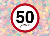 Papieren Placemats "50 jaar verjaardag" 50 stuks (30x42cm)
