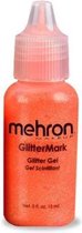 Mehron Glittermark Schmink en Makeup Glittergel - Oranje