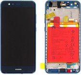 Huawei P10 Lite Warsaw-L21 LCD Display / Bildschirm Module + Touch Screen Display / Bildschirm + Frame, Blauw, Incl. Battery HB366481ECW 3000mAh, 02351FSL
