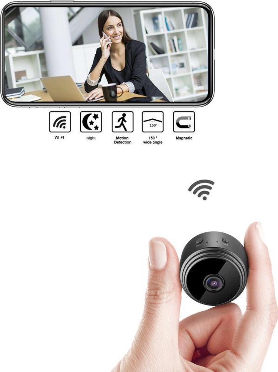 RFWR® Mini Spionagecamera met 1080p Video en Bewegingsdetectie, Verborgen U-Schijf met