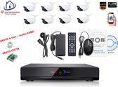 Home-Locking camerasysteem met NVR 3.0MP H265 POE en 8 camera's 3.0MP CS-8-1410