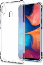 Samsung Galaxy A20e hoes - Anti-Shock TPU Back Cover - Transparant