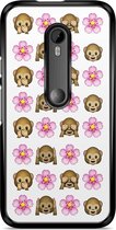 Motorola Moto G (3rd gen) hoesje - Emoji aapjes