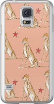 Samsung Galaxy S5 (Plus) / Neo siliconen hoesje - Cheetah print