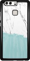 Casimoda® telefoonhoesje - Geschikt voor Huawei P9 - Marbletastic - Zwart TPU hoesje - Backcover - Multi - Marmer