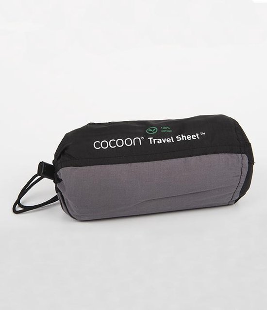 1. Cocoon TravelSheet Lakenzak Katoen grijs