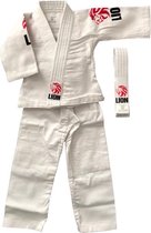 Judopak - nieuw - wit - Lion baby judogi rood - maat 60
