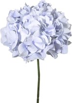 Viv! Home Luxuries Hortensia - zijden bloem - lichtblauw - 48cm - topkwaliteit