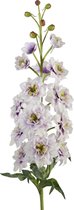 Viv! Home Luxuries Ridderspoor - zijden bloem - wit paars - topkwaliteit