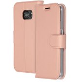 Accezz Wallet Softcase Booktype Samsung Galaxy S7 hoesje - Rosé goud
