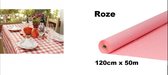 Rouleau de table en papier rose 120cm x 50m - Rouleau de couverture de table Festival de fête à thème de mariage de gala