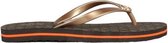 Michael Kors Flip Flop Stripe Eva Dames Slipper - Bruin - Maat 39