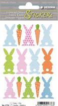 HERMA 1776 Stickers Magic Pasen Gelukkig Pasen konijnen rally, folie