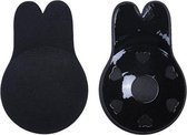 plak BH-Zwarte Plak BH met Push Up  - Strapless, Onzichtbaar, Herbruikbaar & Liftend Effect - Tepel Cover - Zwart
