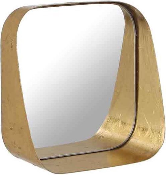 Aanmoediging aanraken schot Casa Vivante agna spiegel goud maat in cm: 20 x 9 x 20 - GOUD | bol.com