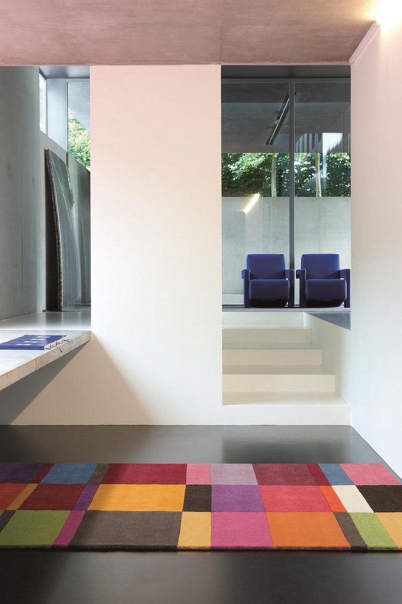LIGNE PURE Patch – Vloerkleed – Tapijt – handgetuft – wol – modern – Multi - 170x240