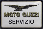 Wandbord - Moto Guzzi Servizio - 20x30cm