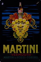 Martini Vermouth - Metalen Wandplaat