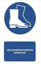 Tekststicker 'Veiligheidsschoenen verplicht'' 210 x 148 mm (A5)