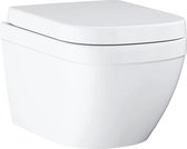 GROHE Euro Ceramic hangende WC set - toiletpot met deksel en bril - Keramiek