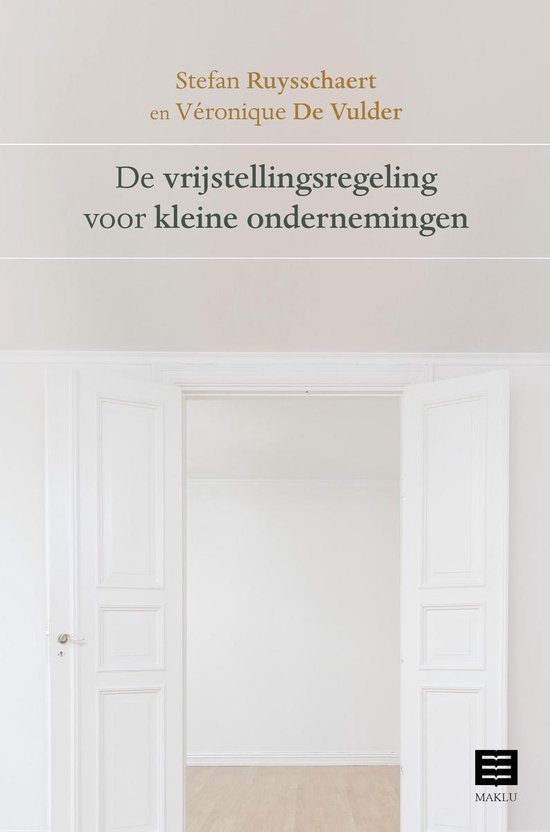 De vrijstellingsregeling voor kleine ondernemingen - cover
