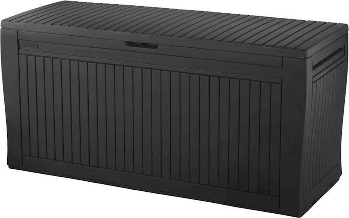 Keter Comfy Opbergbox - 270L - 117,5x45x57,3cm - Antraciet | bol.com