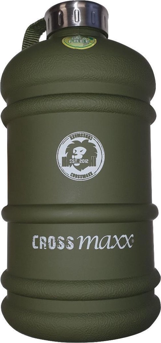 Crossmaxx Waterfles- Tank - Bidon - 2 Liter - Legergroen | bol.com