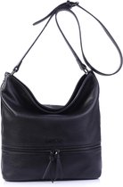 Luxe tas high Quality leather Lorenzo-Italy zwart