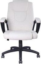 GASPARD Bureaustoel - Faux White - B 55 x D 50 x H 103-113 cm