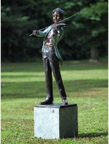Tuinbeeld - bronzen beeld - Violist - 133 cm hoog